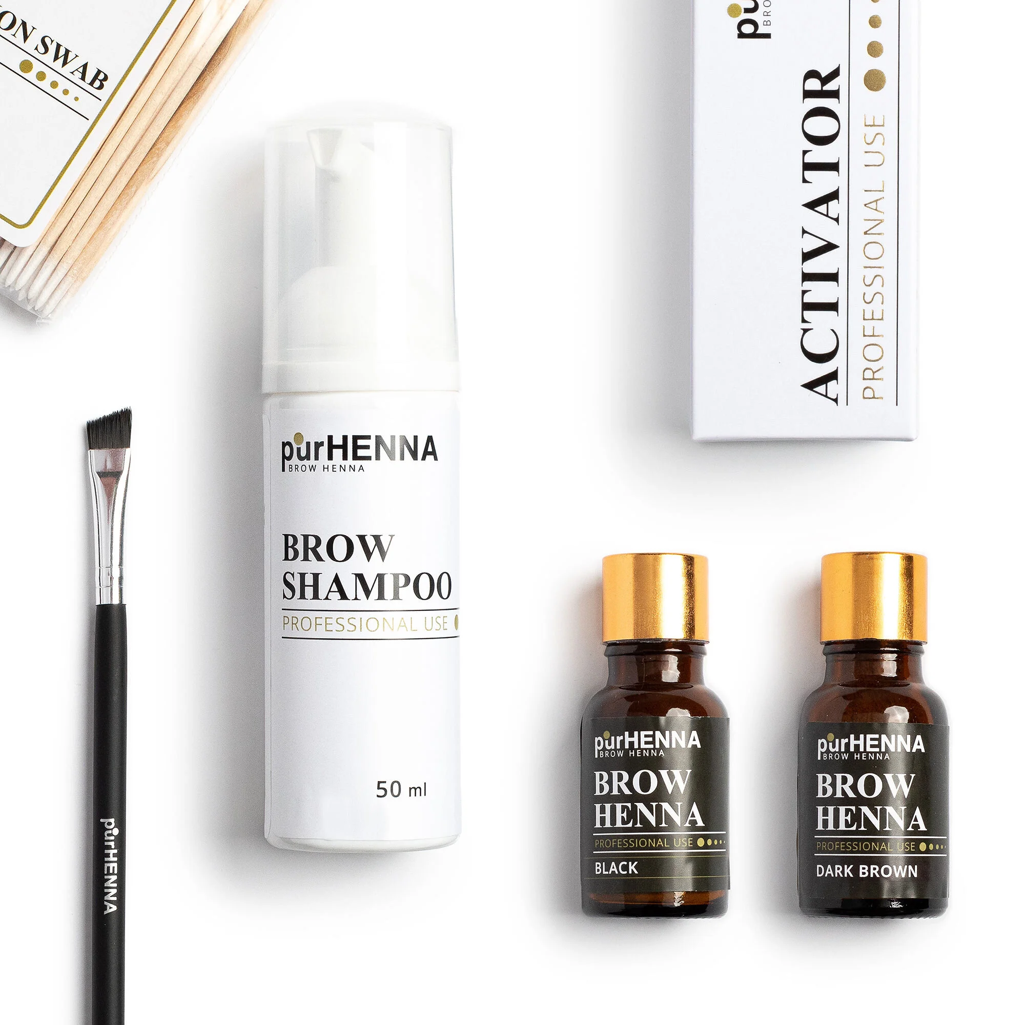 purHENNA® | brow henna | deep cool brown | pack — home to Inlei